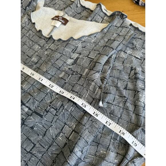 Luna Karina Potestio Dress Women’s S Black Sleeveless Cotton Abstract Tie Artsy - Picture 5 of 6